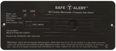 Dual Co2 Propane Alarm Black